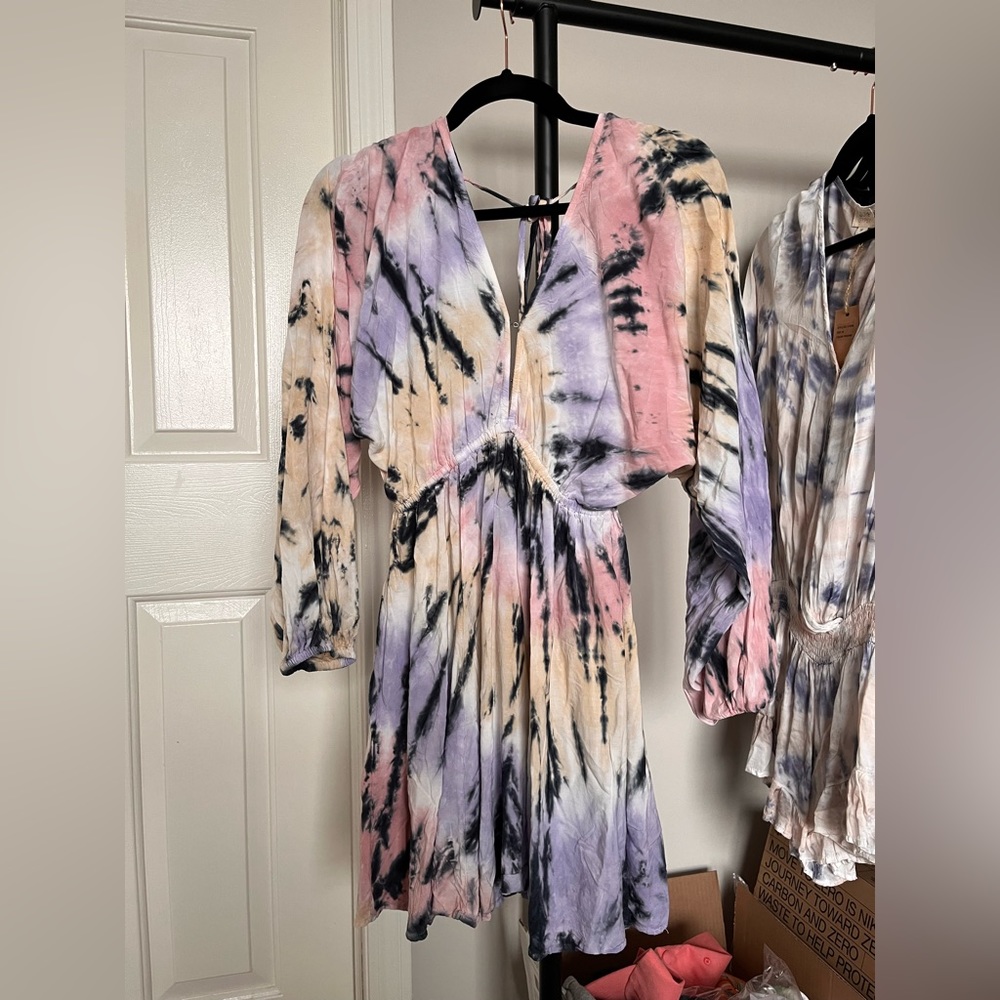 NWT Surf Gypsy Hand dyed Boho V Neck Goddess Dress Cover Up